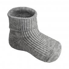 S901-G-BP: Grey Turnover Socks (0-3m)